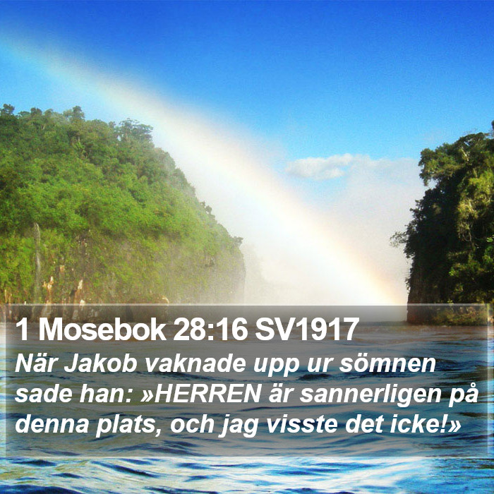 1 Mosebok 28:16 SV1917 Bible Study