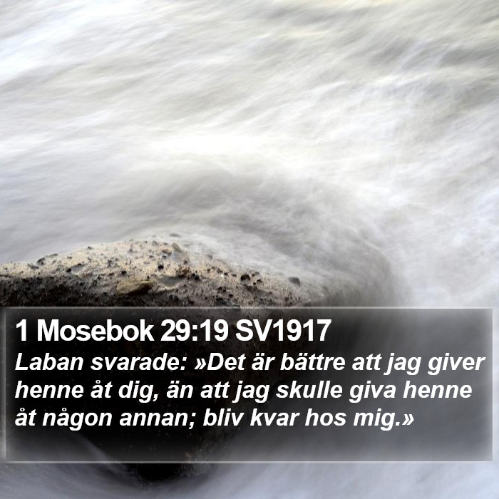 1 Mosebok 29:19 SV1917 Bible Study
