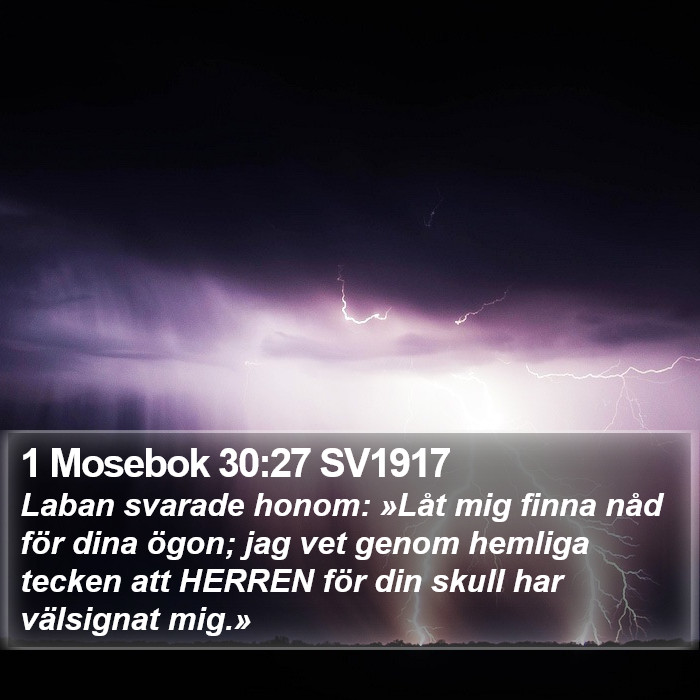 1 Mosebok 30:27 SV1917 Bible Study