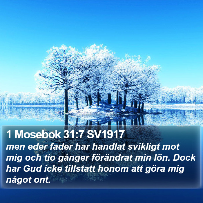 1 Mosebok 31:7 SV1917 Bible Study