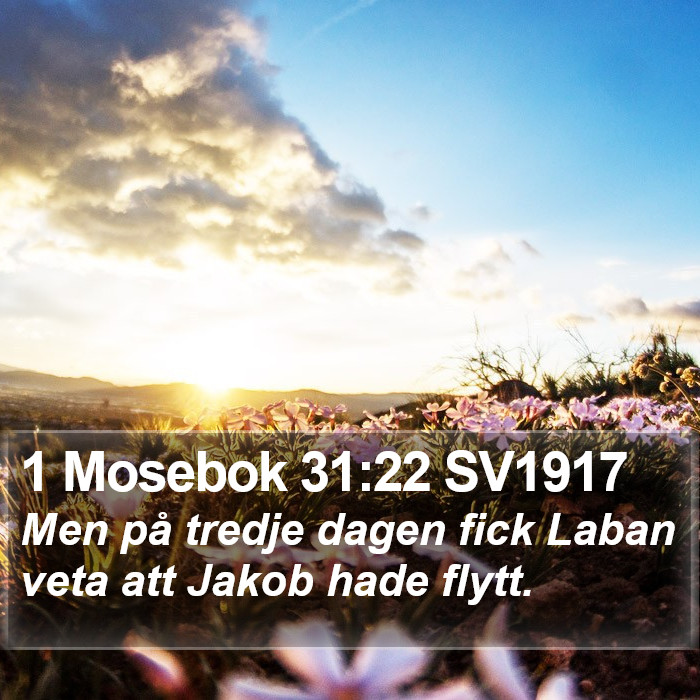 1 Mosebok 31:22 SV1917 Bible Study