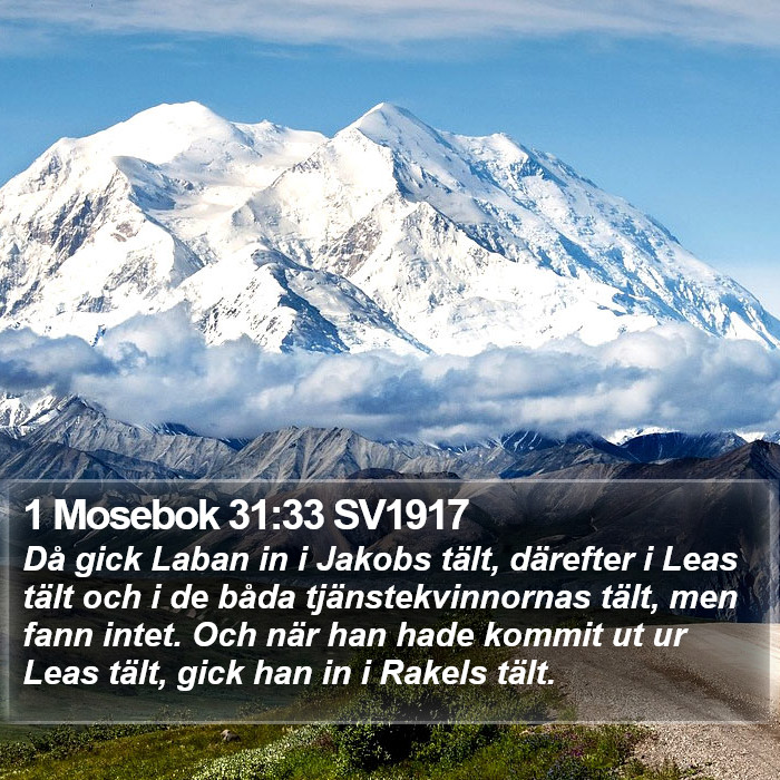 1 Mosebok 31:33 SV1917 Bible Study