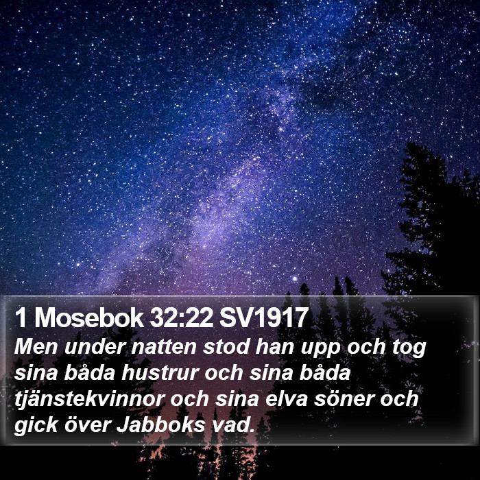 1 Mosebok 32:22 SV1917 Bible Study