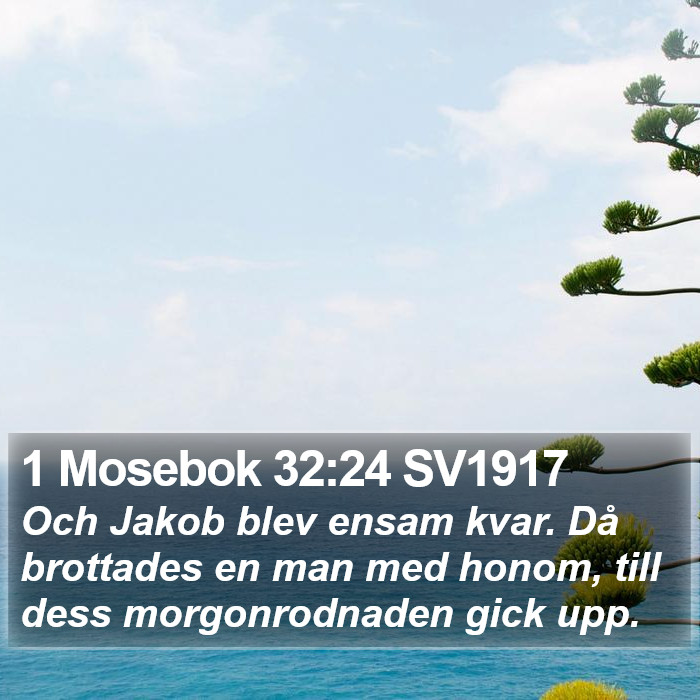 1 Mosebok 32:24 SV1917 Bible Study
