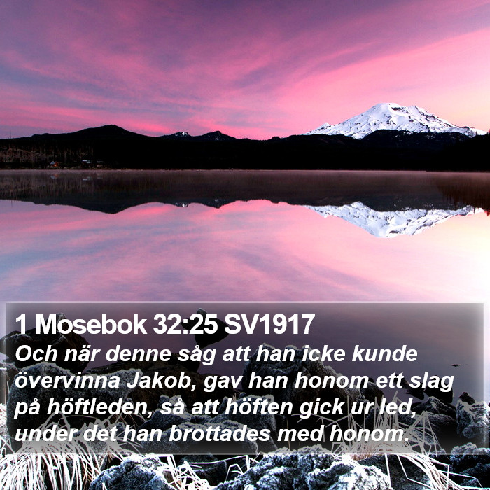 1 Mosebok 32:25 SV1917 Bible Study