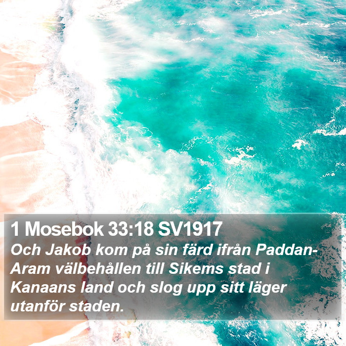 1 Mosebok 33:18 SV1917 Bible Study