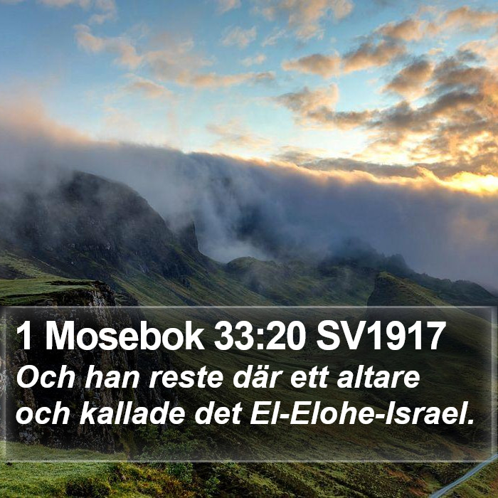 1 Mosebok 33:20 SV1917 Bible Study