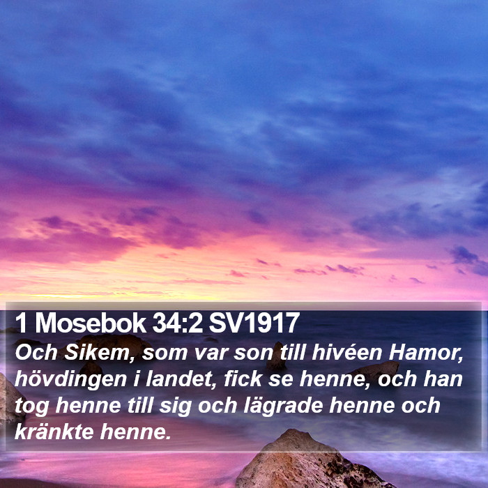 1 Mosebok 34:2 SV1917 Bible Study