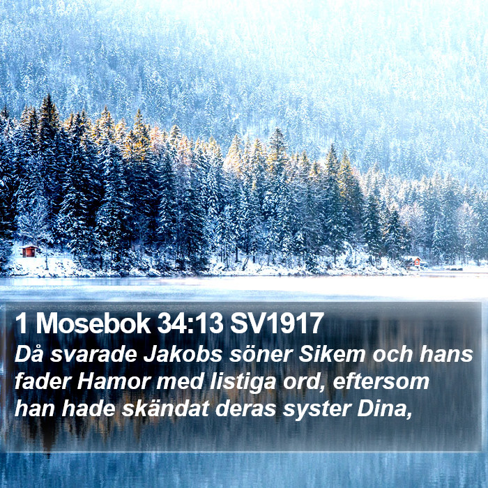 1 Mosebok 34:13 SV1917 Bible Study