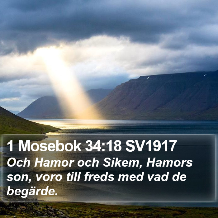 1 Mosebok 34:18 SV1917 Bible Study