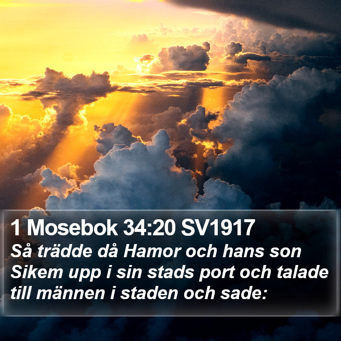 1 Mosebok 34:20 SV1917 Bible Study