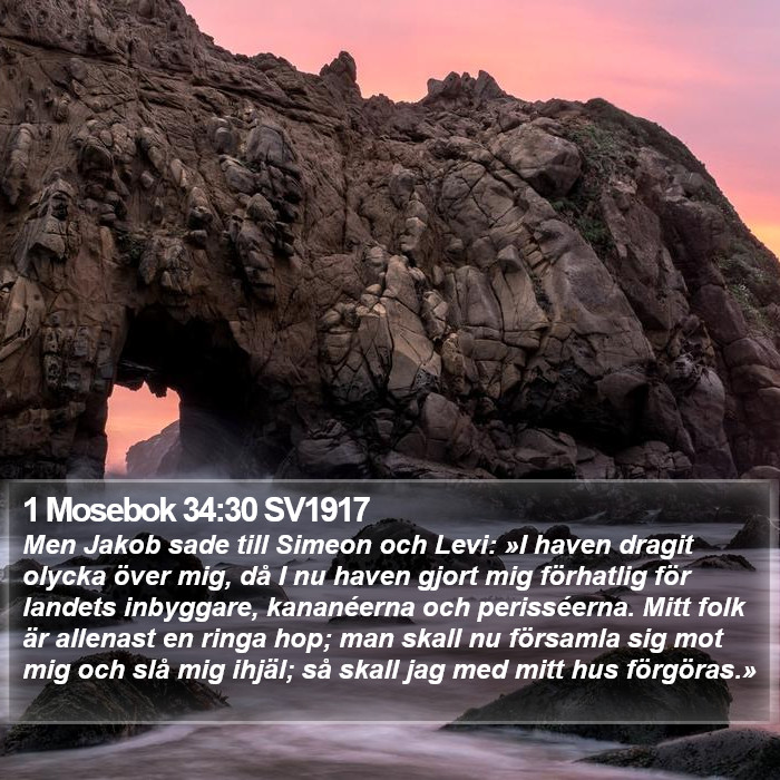 1 Mosebok 34:30 SV1917 Bible Study