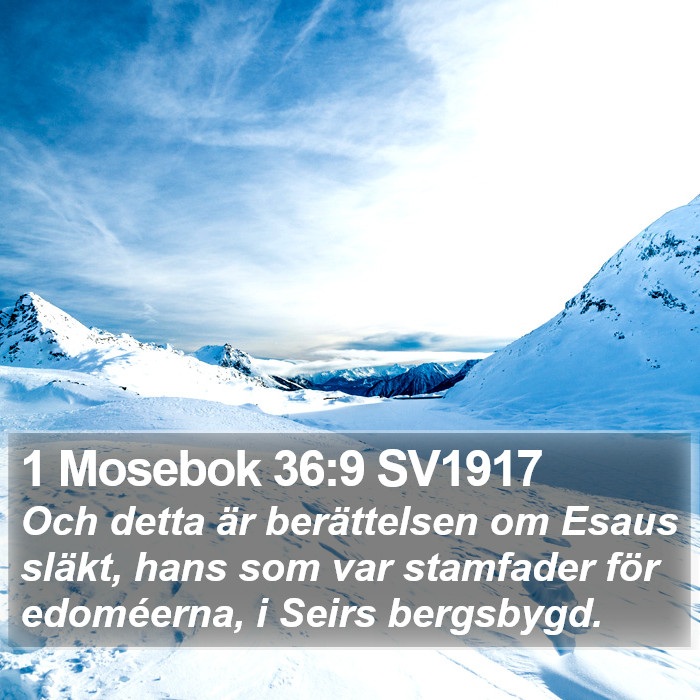 1 Mosebok 36:9 SV1917 Bible Study
