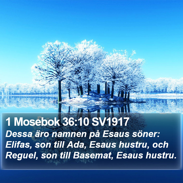 1 Mosebok 36:10 SV1917 Bible Study
