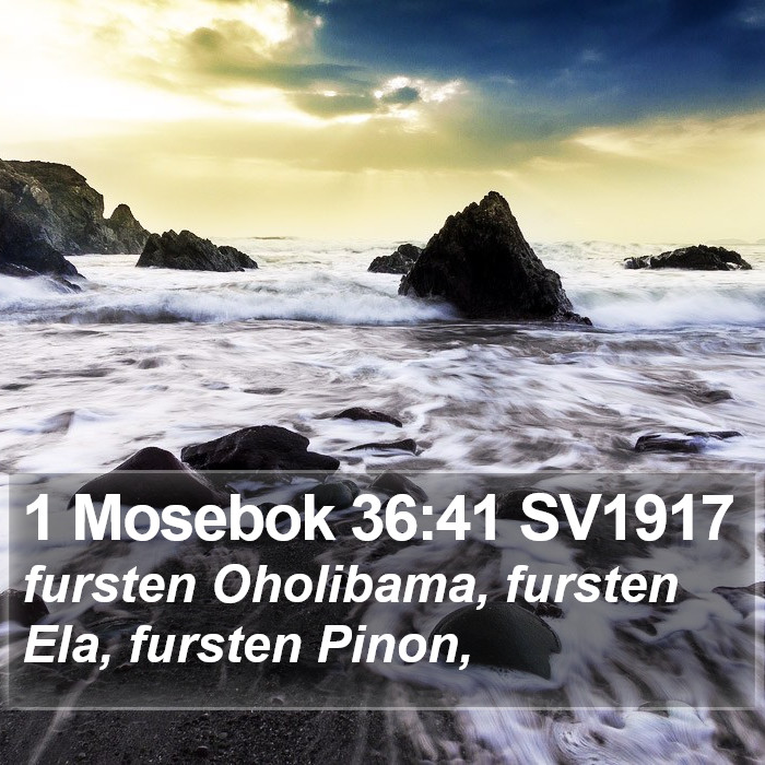 1 Mosebok 36:41 SV1917 Bible Study