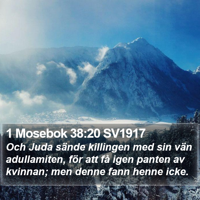 1 Mosebok 38:20 SV1917 Bible Study