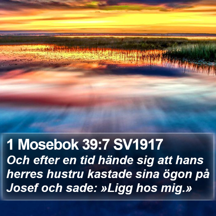 1 Mosebok 39:7 SV1917 Bible Study