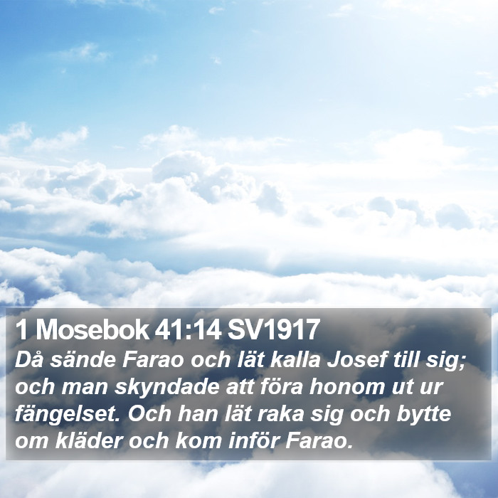 1 Mosebok 41:14 SV1917 Bible Study