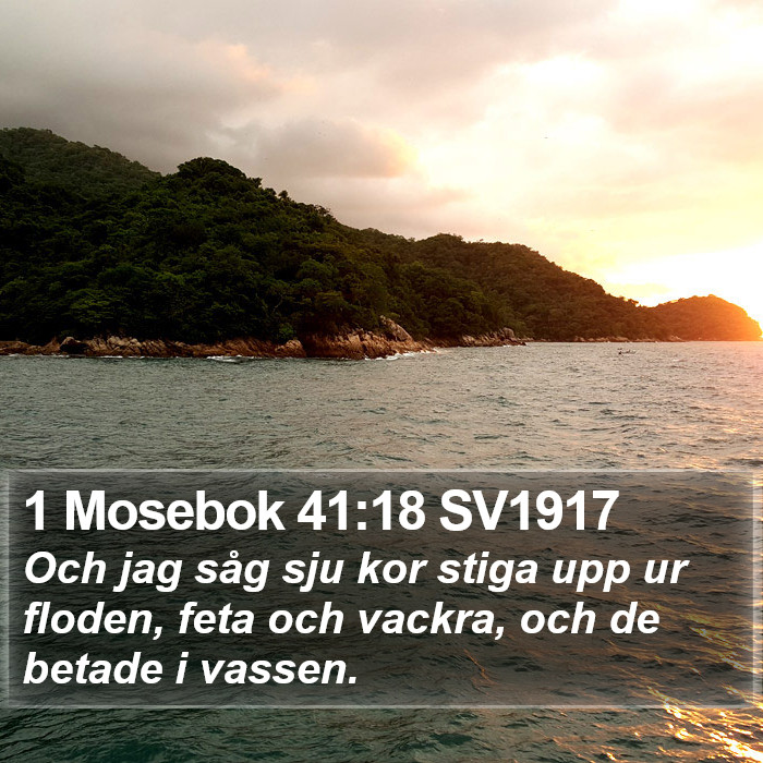 1 Mosebok 41:18 SV1917 Bible Study