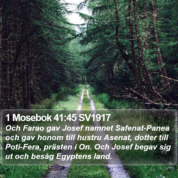 1 Mosebok 41:45 SV1917 Bible Study