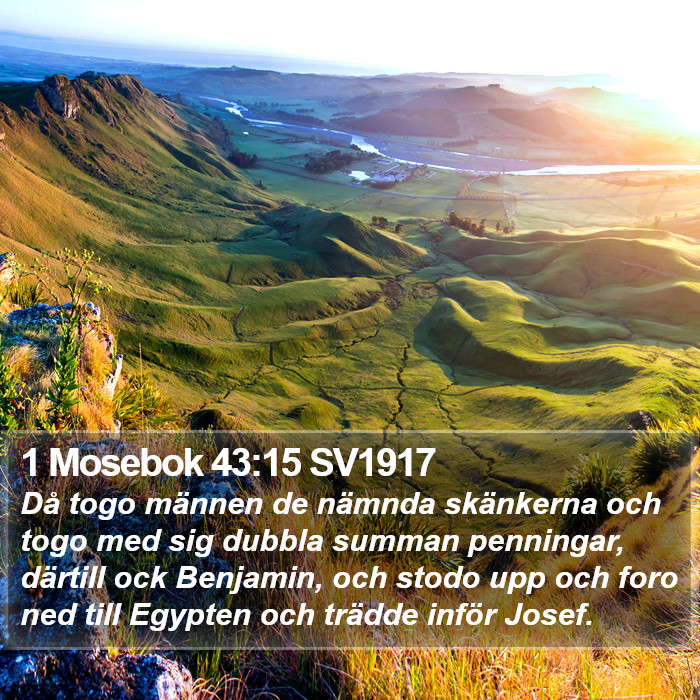 1 Mosebok 43:15 SV1917 Bible Study