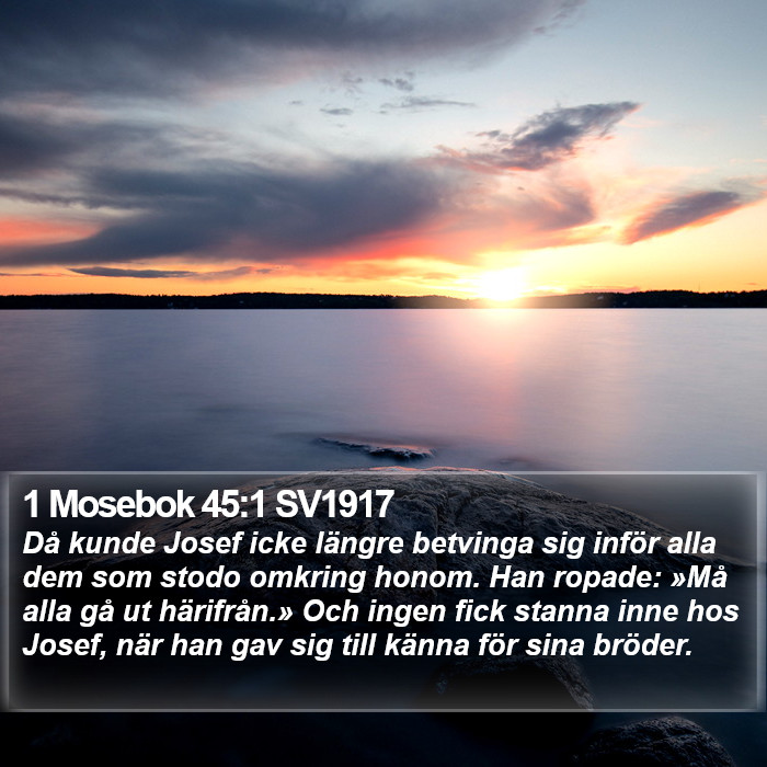 1 Mosebok 45:1 SV1917 Bible Study