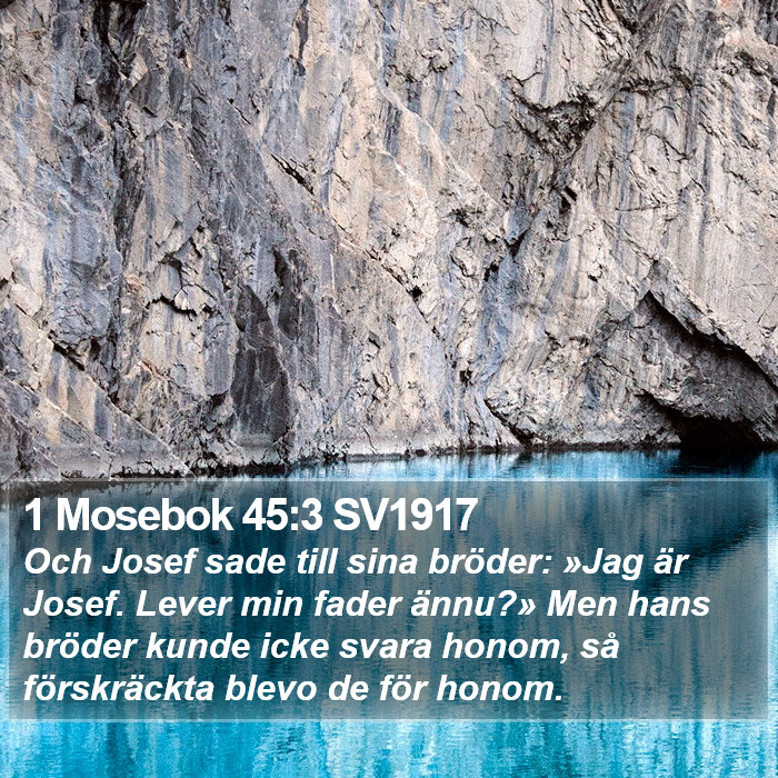 1 Mosebok 45:3 SV1917 Bible Study