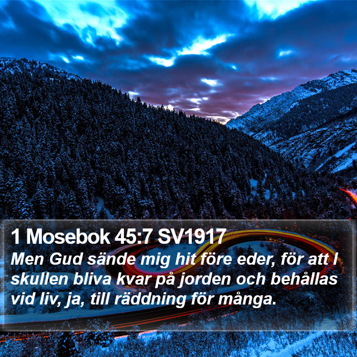 1 Mosebok 45:7 SV1917 Bible Study