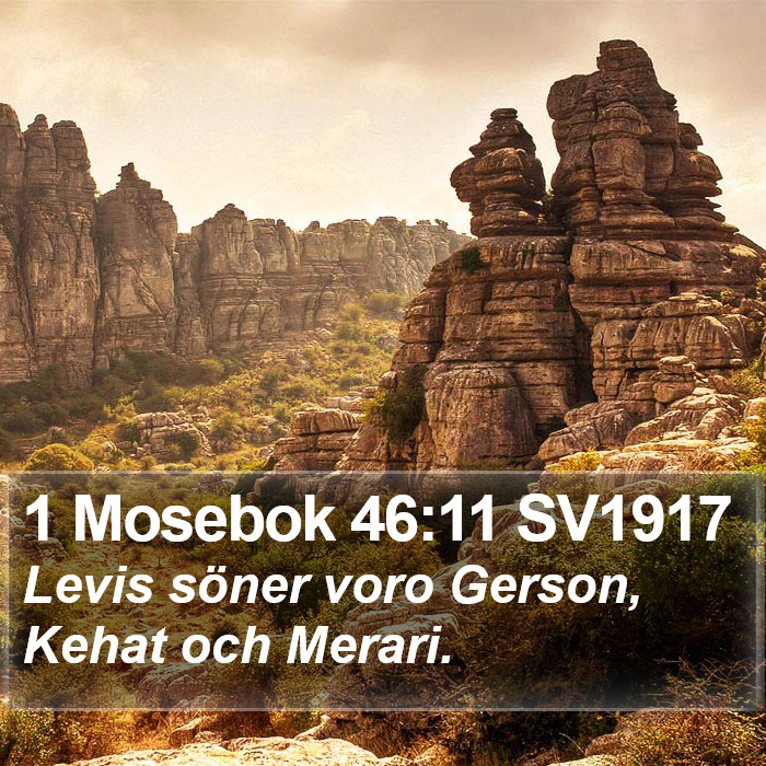1 Mosebok 46:11 SV1917 Bible Study