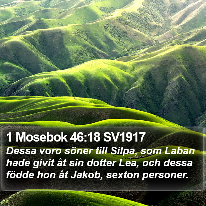 1 Mosebok 46:18 SV1917 Bible Study