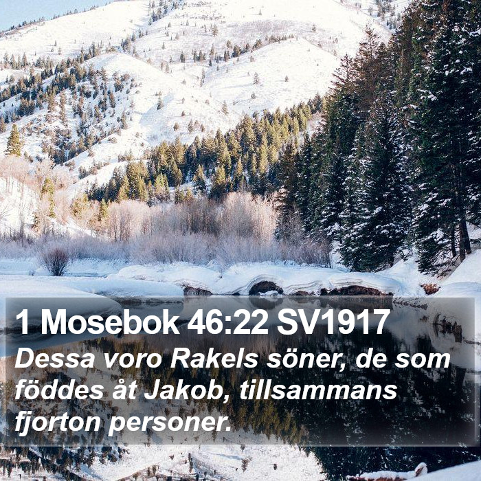 1 Mosebok 46:22 SV1917 Bible Study