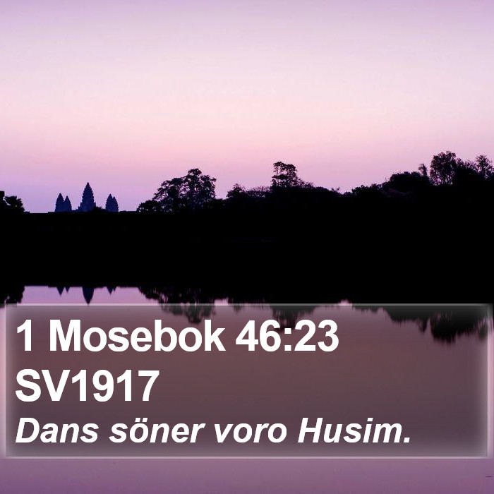 1 Mosebok 46:23 SV1917 Bible Study