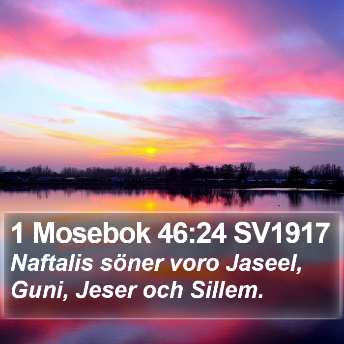1 Mosebok 46:24 SV1917 Bible Study