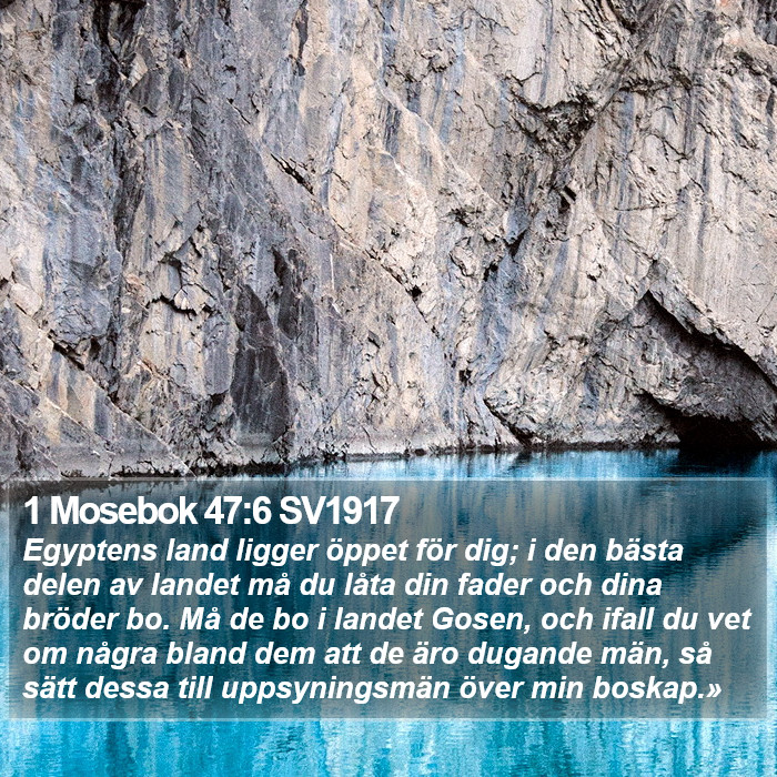 1 Mosebok 47:6 SV1917 Bible Study