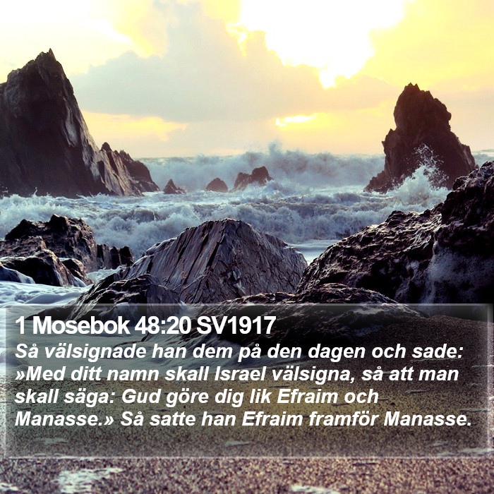 1 Mosebok 48:20 SV1917 Bible Study