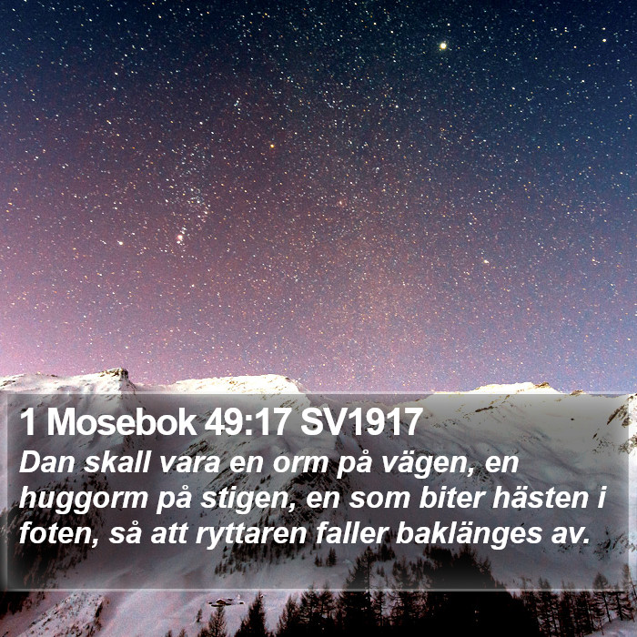 1 Mosebok 49:17 SV1917 Bible Study