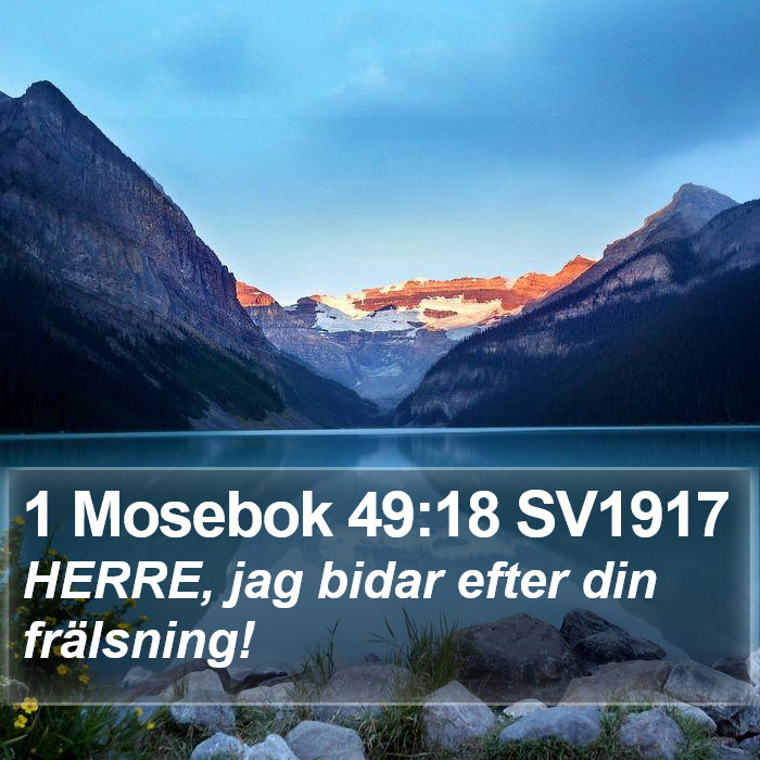 1 Mosebok 49:18 SV1917 Bible Study