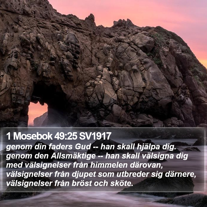1 Mosebok 49:25 SV1917 Bible Study