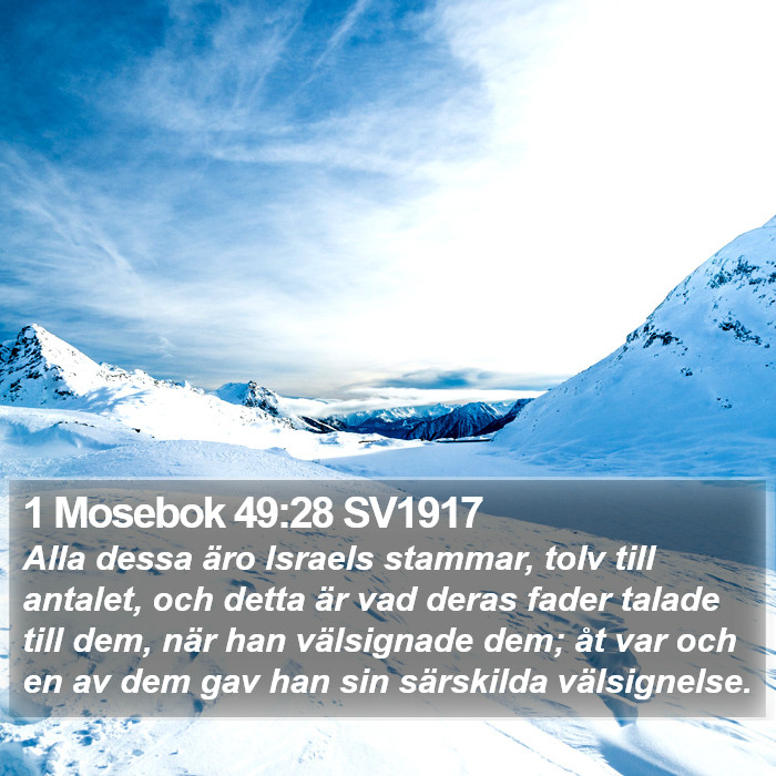 1 Mosebok 49:28 SV1917 Bible Study