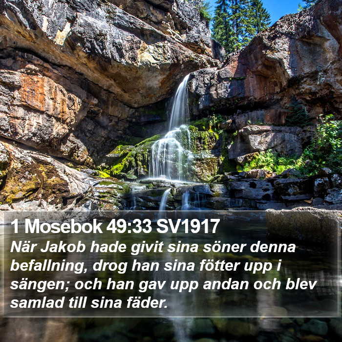 1 Mosebok 49:33 SV1917 Bible Study