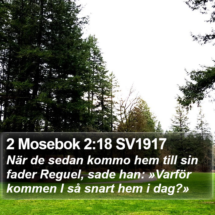 2 Mosebok 2:18 SV1917 Bible Study