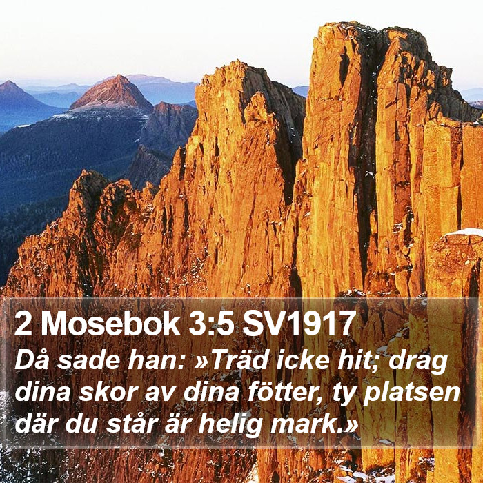 2 Mosebok 3:5 SV1917 Bible Study