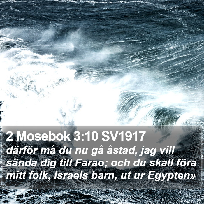 2 Mosebok 3:10 SV1917 Bible Study