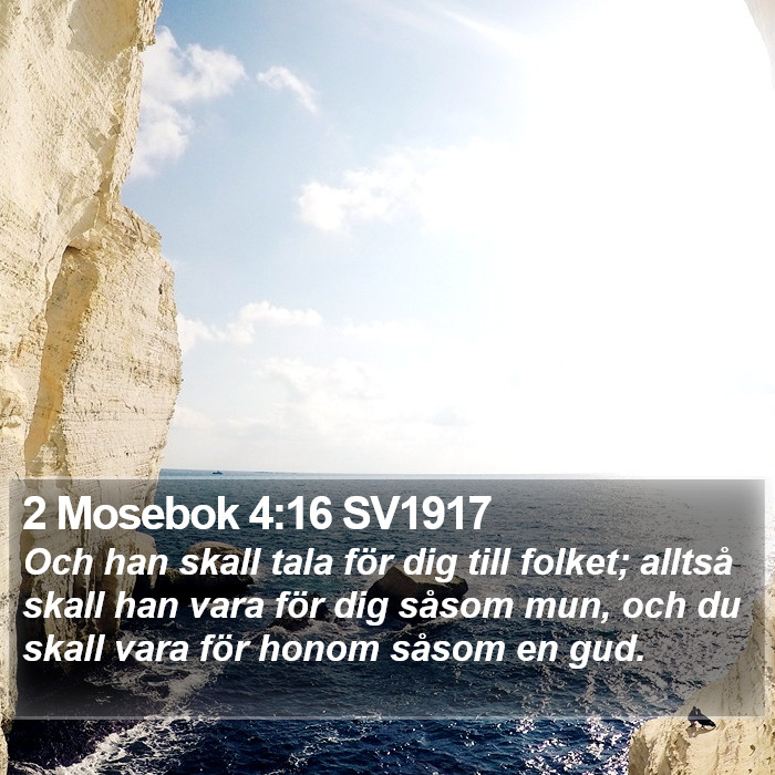 2 Mosebok 4:16 SV1917 Bible Study