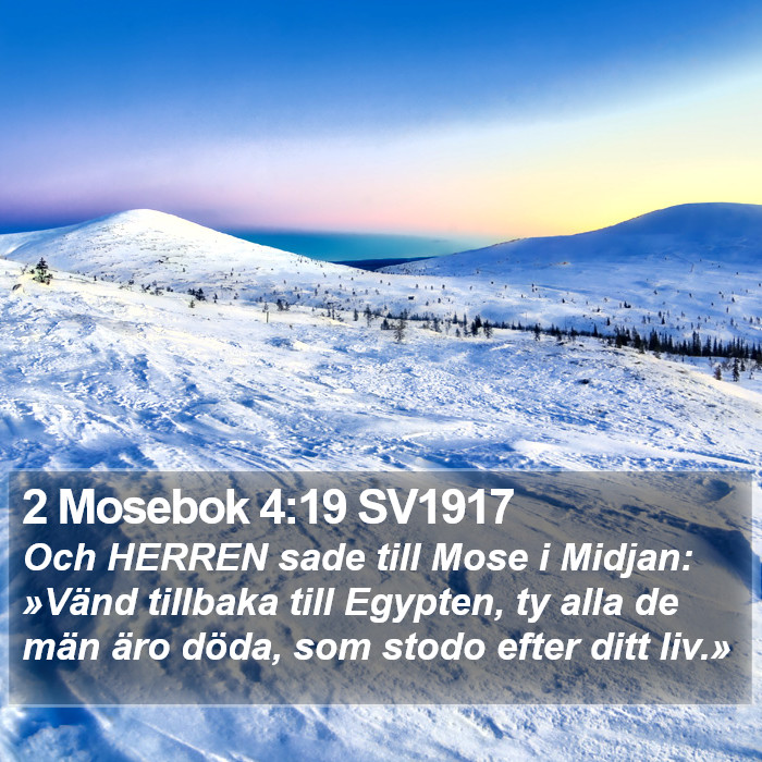 2 Mosebok 4:19 SV1917 Bible Study