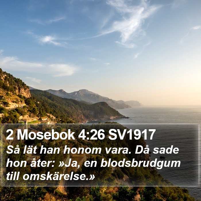 2 Mosebok 4:26 SV1917 Bible Study