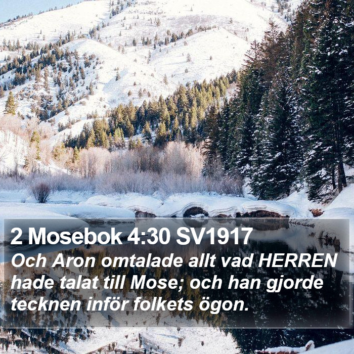 2 Mosebok 4:30 SV1917 Bible Study