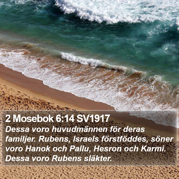 2 Mosebok 6:14 SV1917 Bible Study