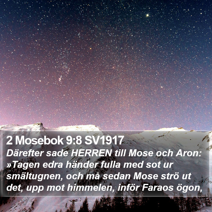 2 Mosebok 9:8 SV1917 Bible Study