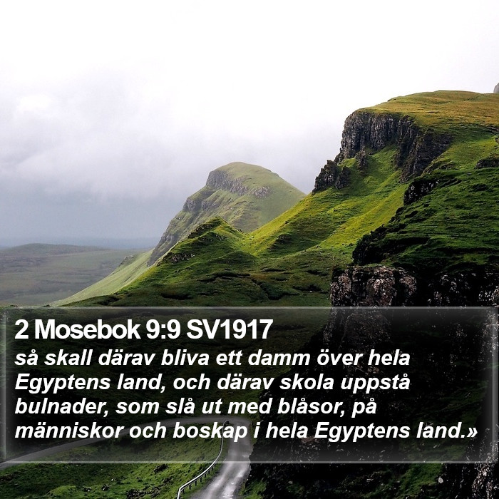 2 Mosebok 9:9 SV1917 Bible Study